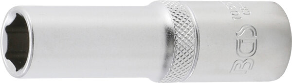 BGS Steckschlüssel-Einsatz Sechskant, tief | Antrieb Innenvierkant 12,5 mm (1/2") | SW 13 mm