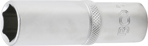BGS Steckschlüssel-Einsatz Sechskant, tief | Antrieb Innenvierkant 12,5 mm (1/2") | SW 17 mm