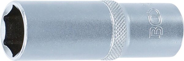 BGS Steckschlüssel-Einsatz Sechskant, tief | Antrieb Innenvierkant 12,5 mm (1/2") | SW 19 mm