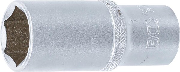 BGS Steckschlüssel-Einsatz Sechskant, tief | Antrieb Innenvierkant 12,5 mm (1/2") | SW 23 mm