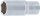 BGS Steckschlüssel-Einsatz Sechskant, tief | Antrieb Innenvierkant 12,5 mm (1/2") | SW 23 mm