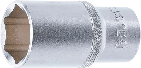 BGS Steckschlüssel-Einsatz Sechskant, tief | Antrieb Innenvierkant 12,5 mm (1/2") | SW 30 mm