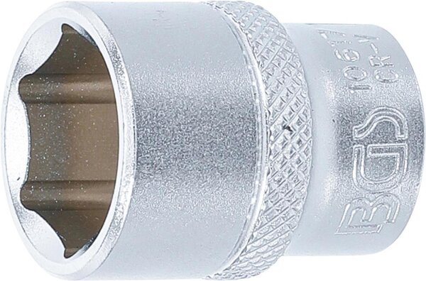BGS Steckschlüssel-Einsatz Sechskant | Antrieb Innenvierkant 10 mm (3/8") | SW 17 mm
