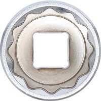 BGS Steckschlüssel-Einsatz Zwölfkant | Antrieb Innenvierkant 12,5 mm (1/2") | SW 28 mm
