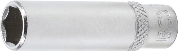 BGS Steckschlüssel-Einsatz Sechskant, tief | Antrieb Innenvierkant 6,3 mm (1/4") | SW 3/8"