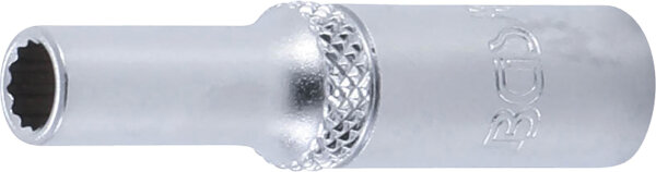 BGS Steckschlüssel-Einsatz Zwölfkant, tief | Antrieb Innenvierkant 6,3 mm (1/4") | SW 5,5 mm