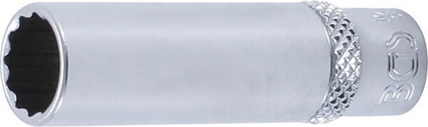 BGS Steckschlüssel-Einsatz Zwölfkant, tief | Antrieb Innenvierkant 6,3 mm (1/4") | SW 10 mm