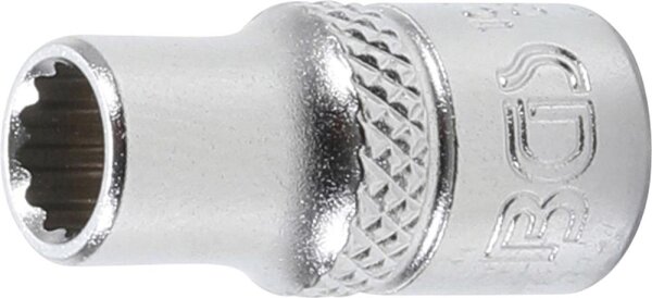BGS Steckschlüssel-Einsatz Zwölfkant | Antrieb Innenvierkant 6,3 mm (1/4") | SW 6 mm