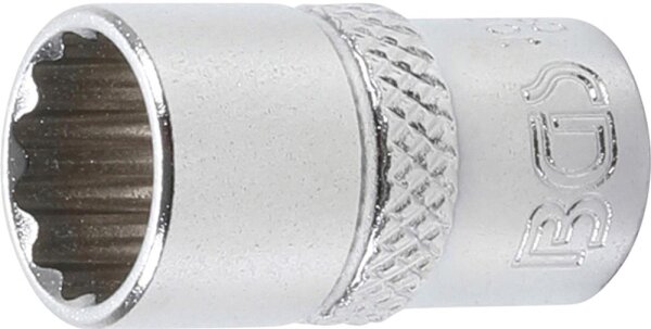 BGS Steckschlüssel-Einsatz Zwölfkant | Antrieb Innenvierkant 6,3 mm (1/4") | SW 10 mm