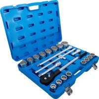 BGS Steckschlüssel-Satz | Antrieb 20 mm (3/4") | Zollgrößen | 21-tlg.