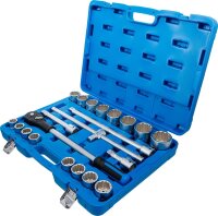 BGS Steckschlüssel-Satz | Antrieb 20 mm (3/4") | Zollgrößen | 21-tlg.