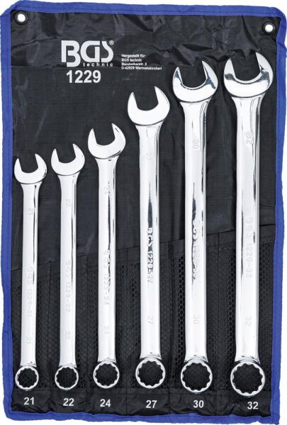 BGS Maul-Ringschlüssel-Satz | extra lang | SW 21 - 32 mm | 6-tlg.