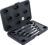 BGS Diy Ratschen-Ringschlüssel-Satz, gerade, umschaltbar | SW 6 x 8 - 19 x 22 mm | 5-tlg.