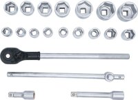 BGS Diy Steckschlüssel-Satz | Antrieb 20 mm (3/4") | SW 19 - 50 mm | 20-tlg.