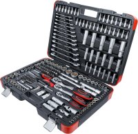 BGS Diy Steckschlüssel-Satz | Antrieb 6,3 mm (1/4") / 10 mm (3/8") / 12,5 mm (1/2") | 216-tlg.