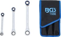 BGS Ratschen-Ringschlüssel-Satz | umschaltbar | "4-in-1" | 3-tlg.