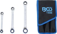 BGS Ratschen-Ringschlüssel-Satz | umschaltbar | "4-in-1" | 3-tlg.