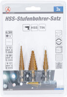 BGS Diy HSS-Stufenbohrer-Satz | 3 - 20 mm | 3-tlg.