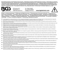 BGS Blechschere | links / gerade schneidend | 260 mm