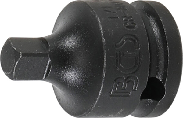BGS Kraft-Steckschlüssel-Adapter | Innenvierkant 10 mm (3/8") - Außenvierkant 6,3 mm (1/4")