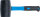 BGS Gummihammer | Fiberglasstiel | schwarzer Kopf | Ø 50 mm | 280 g