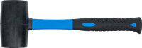 BGS Gummihammer | Fiberglasstiel | schwarzer Kopf | Ø 65 mm | 720 g