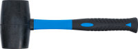 BGS Gummihammer | Fiberglasstiel | schwarzer Kopf | Ø 70 mm | 900 g