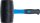 BGS Gummihammer | Fiberglasstiel | schwarzer Kopf | Ø 70 mm | 900 g