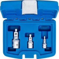 BGS Verlängerungs-Satz mit Magnethalter | 6,3 mm (1/4") / 10 mm (3/8") / 12,5 mm (1/2") | 3-tlg.