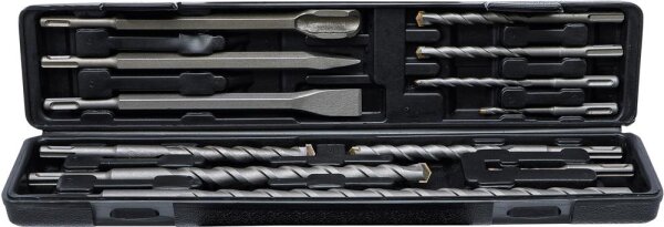 BGS Diy Hammer-, Bohrer- und Meißel-Satz | SDS-Schaft, Hartmetallspitze | 5 - 20 mm | 12-tlg.