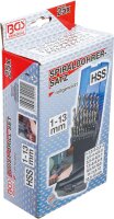 BGS Spiralbohrer-Satz | HSS | 1 - 13 mm | 25-tlg.