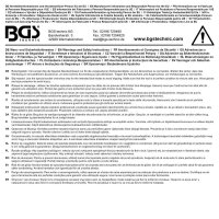 BGS Steckschlüssel-Einsatz-Satz E-Profil, extra lang | Antrieb Innenvierkant 12,5 mm (1/2") | SW E10 - E20 | 6-tlg.