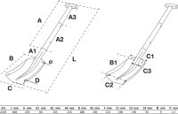 BGS Aluminium-Schneeschaufel | mit steckbarem Schnellverschluss-Stiel