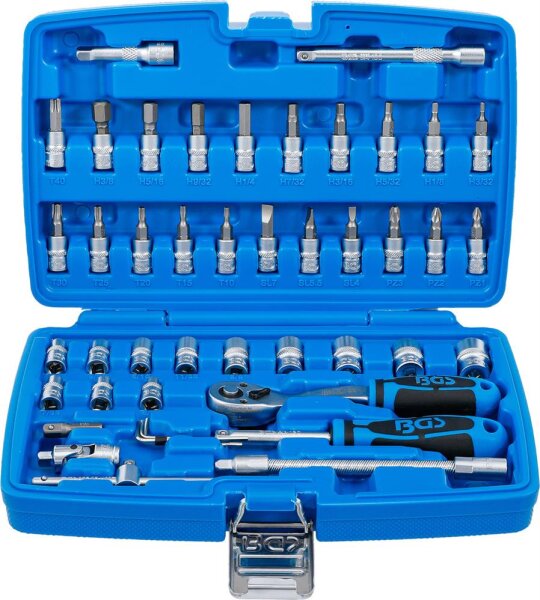 BGS Steckschlüssel-Satz | Antrieb 6,3 mm (1/4") | Zollgrößen | 46-tlg.