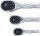 BGS Mini-Umschaltknarren-Satz | 6,3 mm (1/4") / 10 mm (3/8") / 12,5 mm (1/2") | 3-tlg.