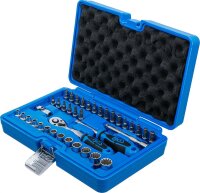 BGS Steckschlüssel-Satz Gear Lock | Antrieb 6,3 mm (1/4") | 38-tlg.