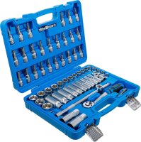 BGS Steckschlüssel-Satz Sechskant | Antrieb 10 mm (3/8") | 61-tlg.