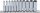 BGS Steckschlüssel-Einsatz-Satz Sechskant, tief | Antrieb Innenvierkant 6,3 mm (1/4") | SW 4 - 13 mm | 11-tlg.