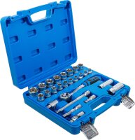BGS Steckschlüssel-Satz Wellenprofil | Antrieb 10 mm...