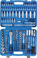 BGS Steckschlüssel-Satz Sechskant | Antrieb 6,3 mm (1/4") / 10 mm (3/8") / 12,5 mm (1/2") | Zollgrößen | 192-tlg.