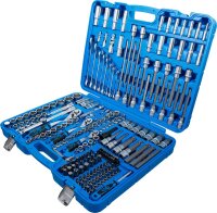 BGS Steckschlüssel-Satz Sechskant | Antrieb 6,3 mm (1/4") / 10 mm (3/8") / 12,5 mm (1/2") | 214-tlg.