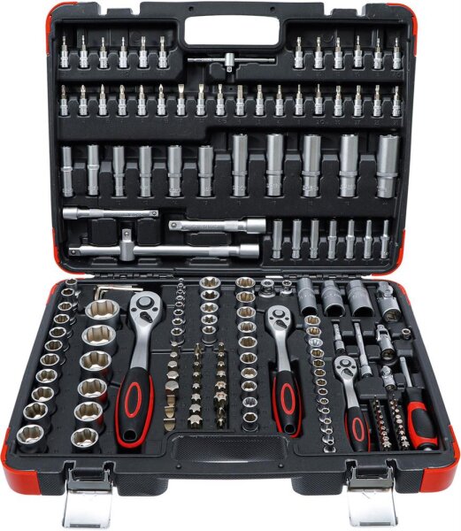 BGS Diy Steckschlüssel-Satz | Antrieb 6,3 mm (1/4") / 10 mm (3/8") / 12,5 mm (1/2") | 172-tlg.