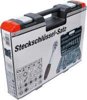 BGS Diy Steckschlüssel-Satz | Antrieb 6,3 mm (1/4") / 10 mm (3/8") / 12,5 mm (1/2") | 172-tlg.