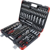 BGS Diy Steckschlüssel-Satz | Antrieb 6,3 mm (1/4") / 10 mm (3/8") / 12,5 mm (1/2") | 172-tlg.