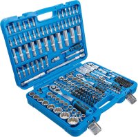 BGS Steckschlüssel-Satz Zwölfkant | Antrieb 6,3 mm (1/4") / 10 mm (3/8") / 12,5 mm (1/2") | 192-tlg.