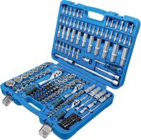 BGS Steckschlüssel-Satz Wellenprofil | Antrieb 6,3 mm (1/4") / 10 mm (3/8") / 12,5 mm (1/2") | 192-tlg.