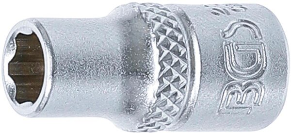 BGS Steckschlüssel-Einsatz Super Lock | Antrieb Innenvierkant 6,3 mm (1/4") | SW 6 mm
