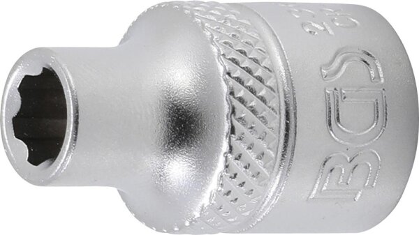 BGS Steckschlüssel-Einsatz Super Lock | Antrieb Innenvierkant 10 mm (3/8") | SW 6 mm