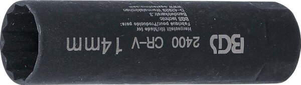 BGS Zündkerzen-Einsatz Sechskant | Antrieb Innenvierkant 10 mm (3/8") | SW 14 mm