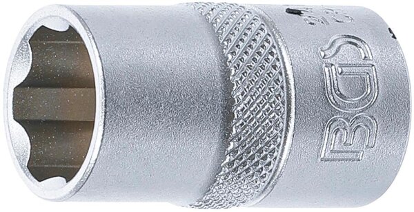 BGS Steckschlüssel-Einsatz Super Lock | Antrieb Innenvierkant 12,5 mm (1/2") | SW 15 mm